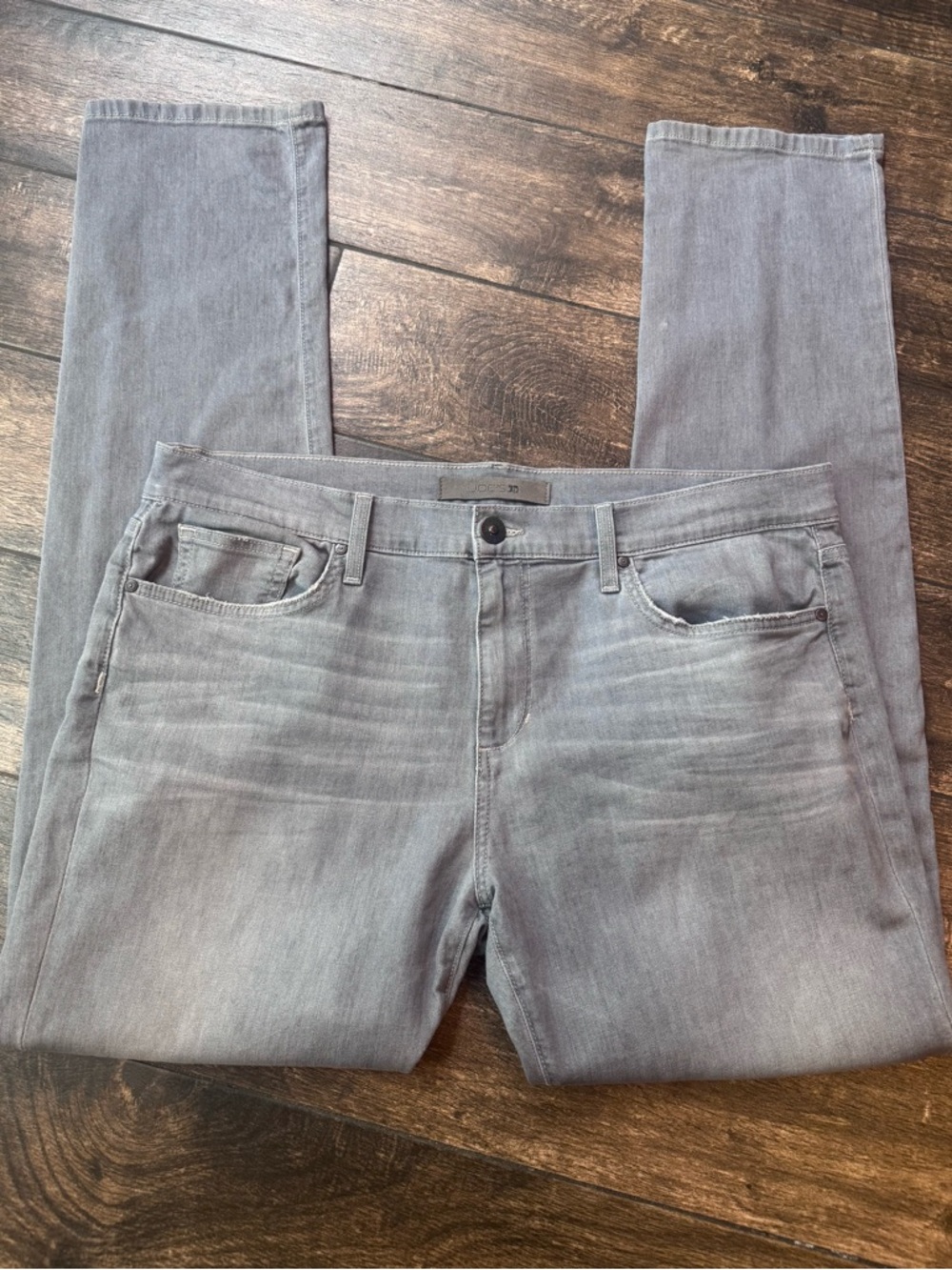 Joe’s Jeans Slim Straight Gray Jeans, Size 38